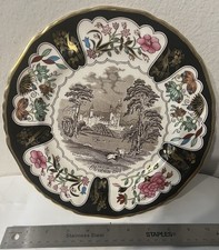 Mason's Collector Plate Balmoral Castle Christmas 1978 Floral Multicolor 10”