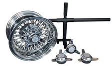 Truespoke 3-bar Spinners For Knockoff Wire Wheels Set Of 4 With Instalremv Tool