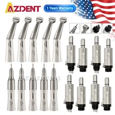 AZDENT Dental Slow Handpiece Low Speed Contra Angle Straight Air Motor 1-10Pc