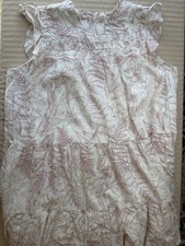 Aura XL Pink and White Maxi Ruffled Dress Sleeves Flowy Boho