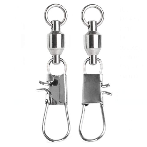 Stainless Steel Fishing Swivel Snap Ball Bearing Snap Swivels Fishing High St...