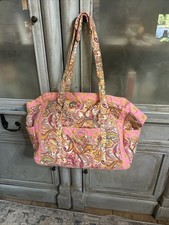 Sisters by Longaberger large quilted tote bag/diaper bag with extra compartments
