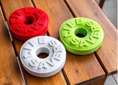 Süßigkeitenbehälter - Life Saver Style 3D gedruckt