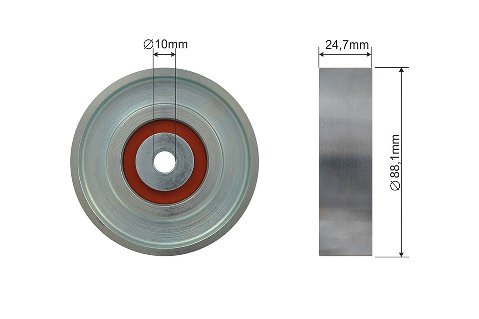 TENSIONER PULLEY VRIBBED BELT RNK-TY-040 FOR TOYOTA 2SZ-FE 1.3L 2NZ-FE 1.3L 4cyl - Image 4