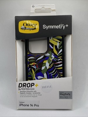 OtterBox Symmetry+ MagSafe iPhone 14 Pro Case Paradise Print Black   New Retail