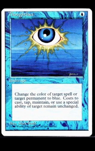 1995 MTG Magic The Gathering 4ED 4th Fourth Edition Vintage Thoughtlace