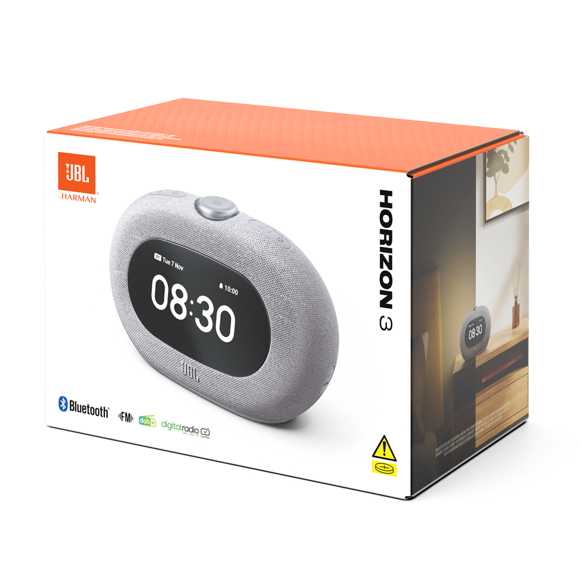 JBL Horizon 3 Bluetooth Speaker Alarm Clock Ambient Light USB-C