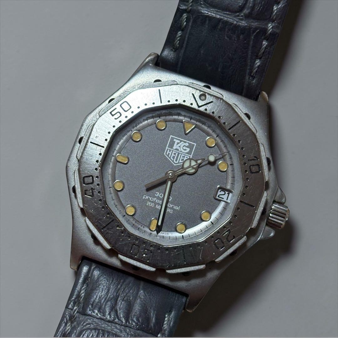 TAG Heuer Professional 3000 Watch 932.206 Vintage Silver | eBay