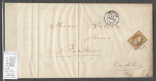 France  Yvert 9(pd) - 10 cts Napoléon Présidence  - Troyes - Aube  pour Aurillac