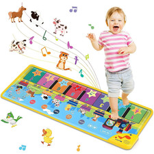Floor Piano Mat for Toddlers 1-3 with Music Sounds Educational Baby Musical Toys