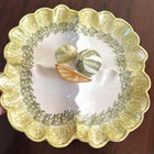 1962 Los Angeles Potteries #77 Divided Serving Dish Vintage Handpainted — photo 1