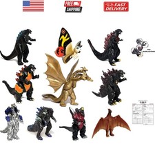 Set of 10 Godzilla Toys, Movable Joint Action Figures, King of The Monsters v...