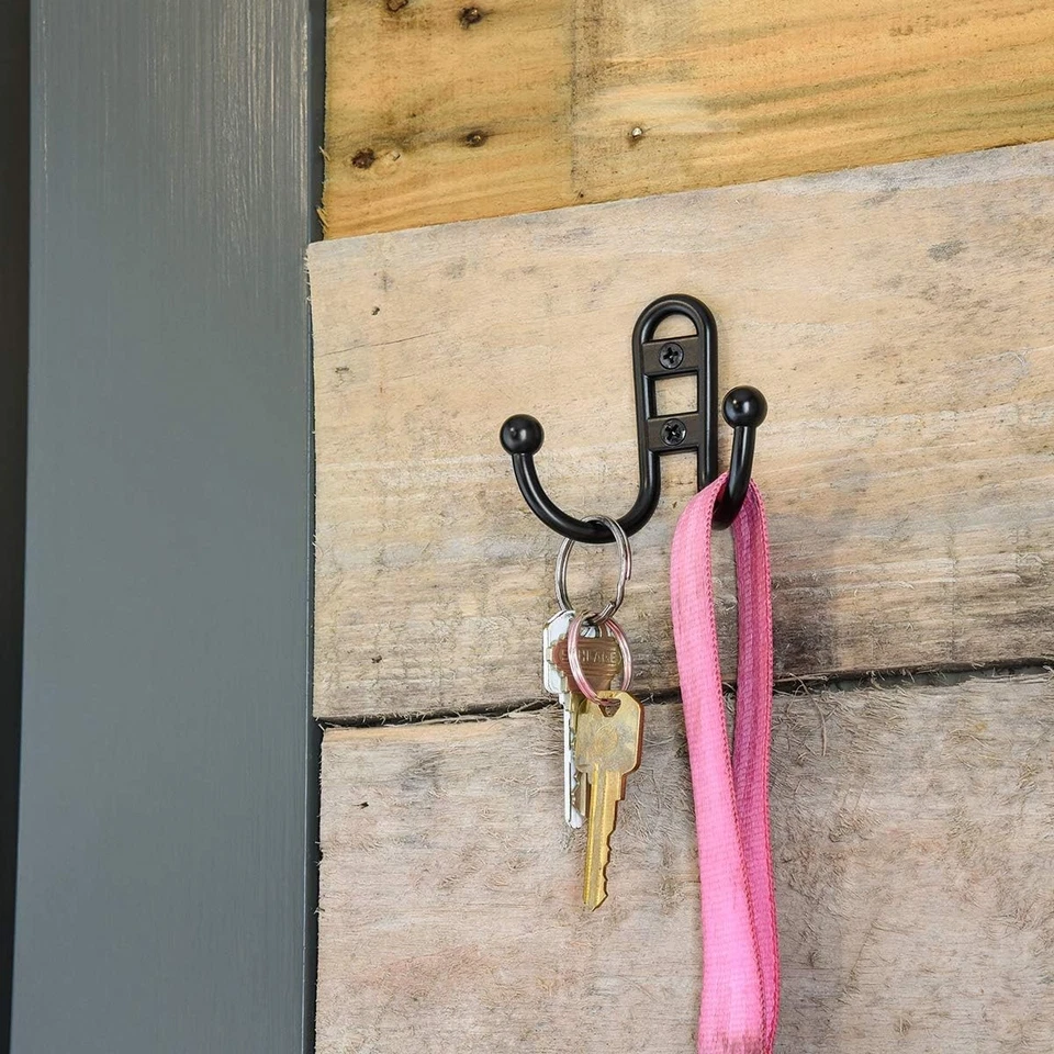 5 ganchos para toallas de baño, gancho para abrigo montaje en pared bata ganchos para toallas para colgar bata Foto 4 de 4
