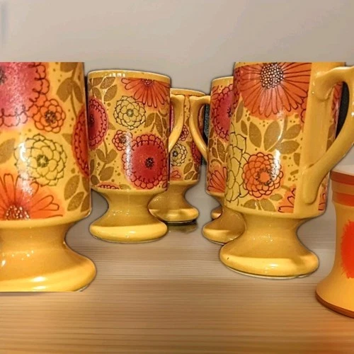 McCoy Pottery Vintage Mugs Set Of Six Mugs From Ohio
