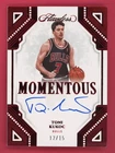 2022-23 Panini Flawless Momentous Toni Kukoc Auto /15 Ruby Autograph Bulls