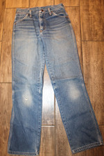 VTG Mens 28 x 30 - WRANGLER No Fault Denim Cotton Jeans Made in USA