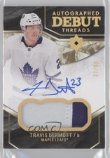 2018-19 Ultimate Collection Debut Threads 37/99 Travis Dermott Patch Auto 1q2