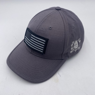 #ad Anaheim Mighty Ducks Hat Gray Patriotic Flag Strapback Adjustable Tactical Clean $14.21