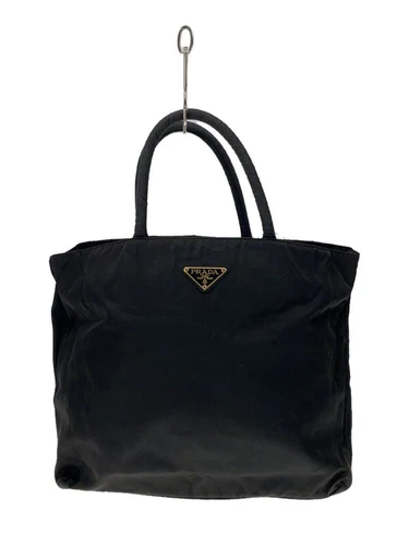 Sac fourre tout PRADA nylon noir solide occasion