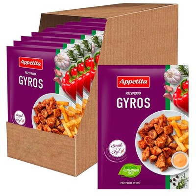 5902795000249 Appetita Przyprawa gyros 30 g x 25 sztuk ZESTAWY
