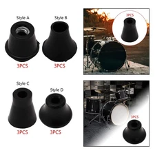 3x Drum Feet Slipcover Drum Accessories Parts Bass Drum Stand Feet Cover