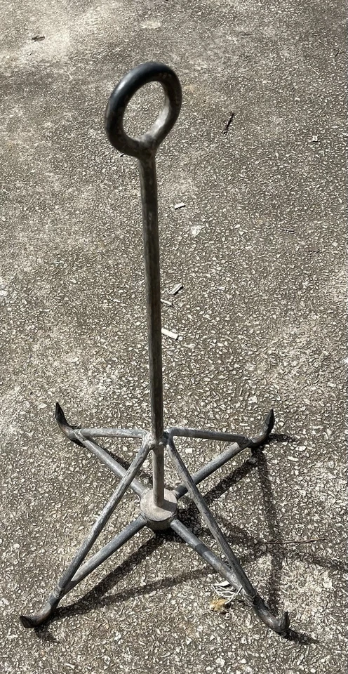 Percha de cocina para juego de hierro de 1900 4 ganchos 30 1/4” H Foto 2 de 4