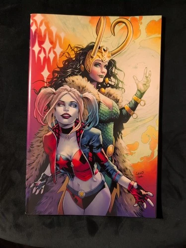 DEADPOOL BATMAN #1 VIRGIN GREG LAND EXCLUSIVE HARLEY QUINN LOKI