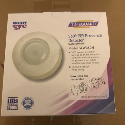 Timeguard Surface ceiling Mounted 360° PIR motion Sensor Detector SLW360N