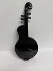Vintage Red Wing Pottery Violin Wall Pocket Black M-1484 USA