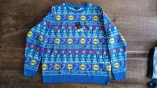 Maglione natalizio Lidl Ugly X-Mas Sweater L blu Livergy pullover Natale