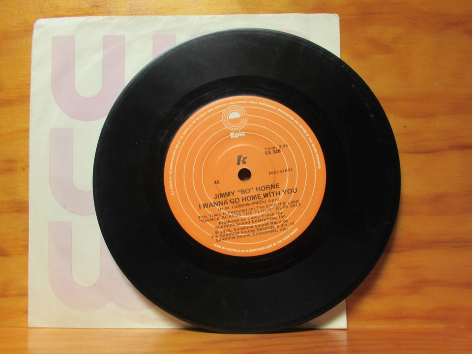 Jimmy “Bo” Horne Spank AUS Single 1978 Epic ES329 7" - Image 2 of 4