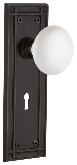 Nostalgic Warehouse MISWHI_SD_KH White Porcelain Solid Brass - Bronze - Image 1 of 1