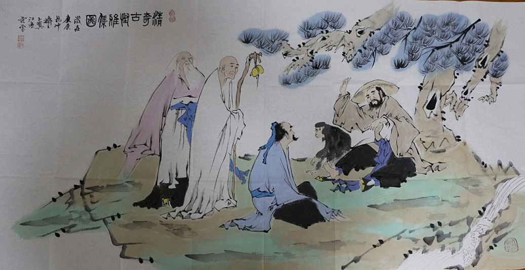 RARE LARGE Chinese 100% Handed Painting By Fan Zeng 范曾 818A9 | eBay