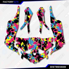 CMYK Distressed Camo Graphics kit fits Yamaha YXZ 1000R 2019-2024 Decals