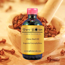 8 oz CLOVE BUD PURE ESSENTIAL OIL AMBER GLASS BOTTLE