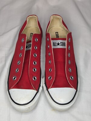 Converse Chuck Taylor All Star Low Top Shoes Red Mens Size 5.5