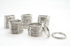KEYCHAIN SPLIT KEY RING 3/4" 20mm HEAVY DUTY KEY RING SILVER 10/25/50/100 PIECES