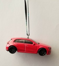 19 Mercedes-Benz A Class Custom Christmas Car Ornament 1/64 Die-cast Red