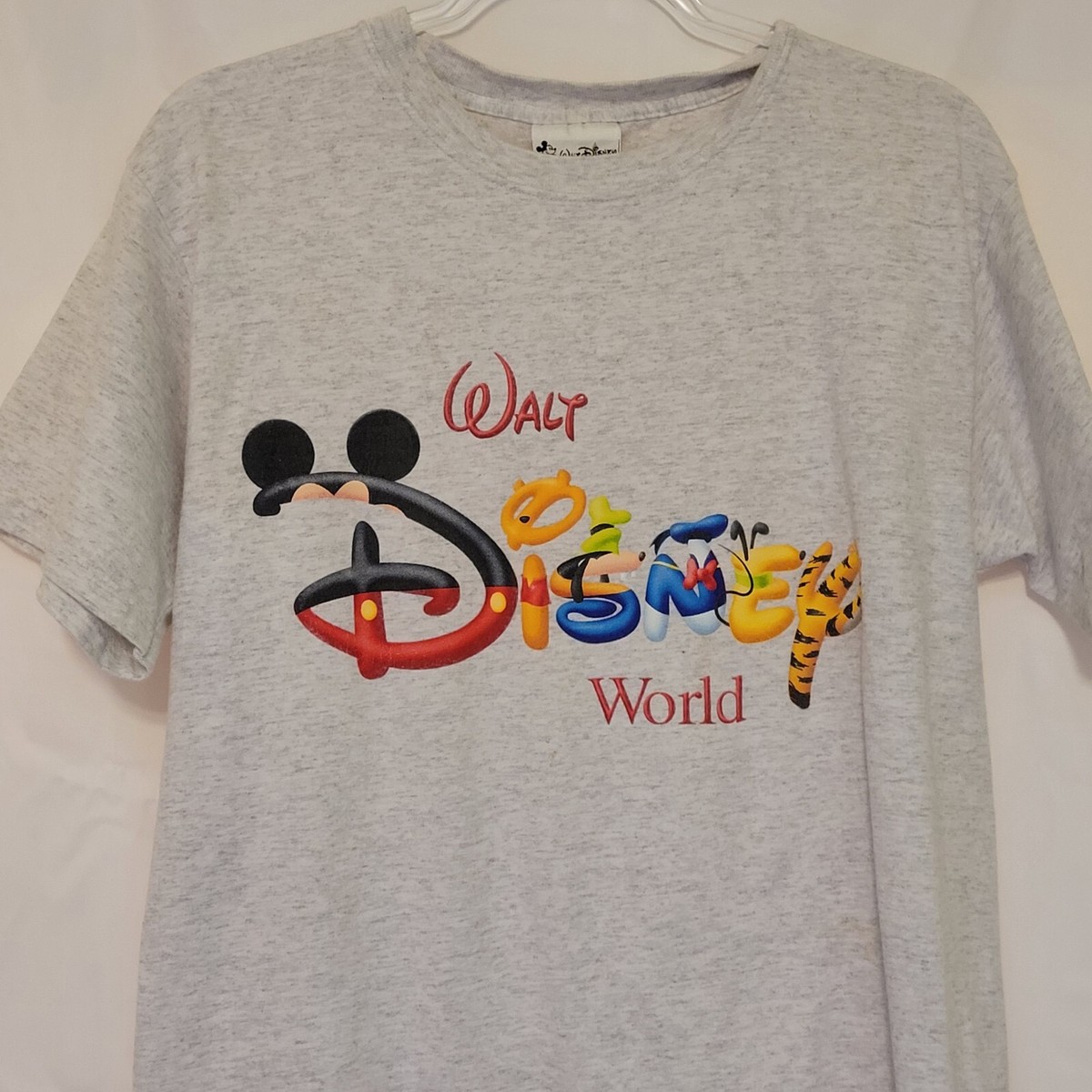 VTG Walt Disney World Graphic Gray Short Sleeve T Shirt Adult