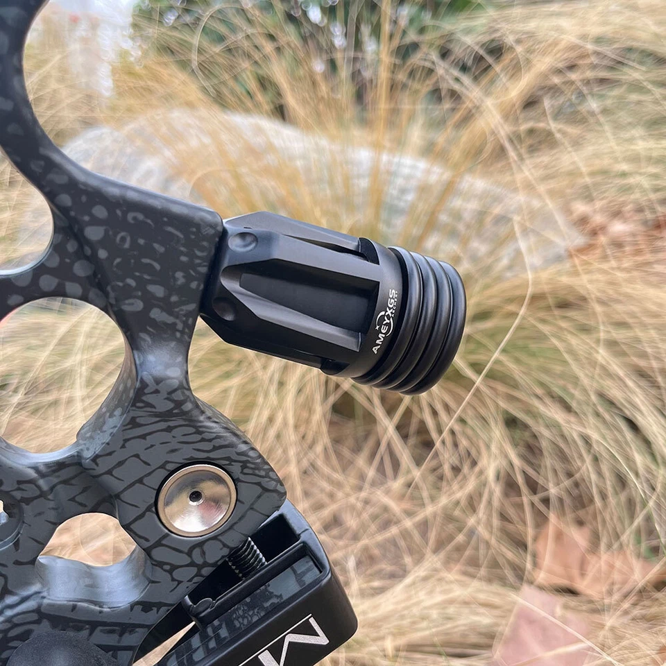 Elevador de arco compuesto estabilizador tiro con arco amortiguador amortiguador silenciador caza Foto 2 de 4