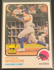 2022 TOPPS HERITAGE PATRICK WISDOM CHICAGO CUBS #276 GOLD CUP ROOKIE