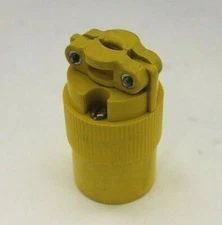Pass & Seymour NEMA 6-15 Yellow Connector