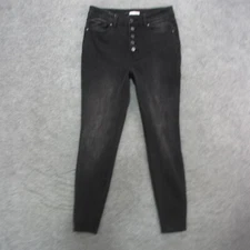 Maurices Jeans Women's 3/4 Black Dark Wash High Rise Jegging Jeans