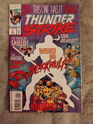 THUNDERSTRIKE #6 DE FALCO FRENZ MARVEL 1994 Comic Book No Lie This One Has It Al