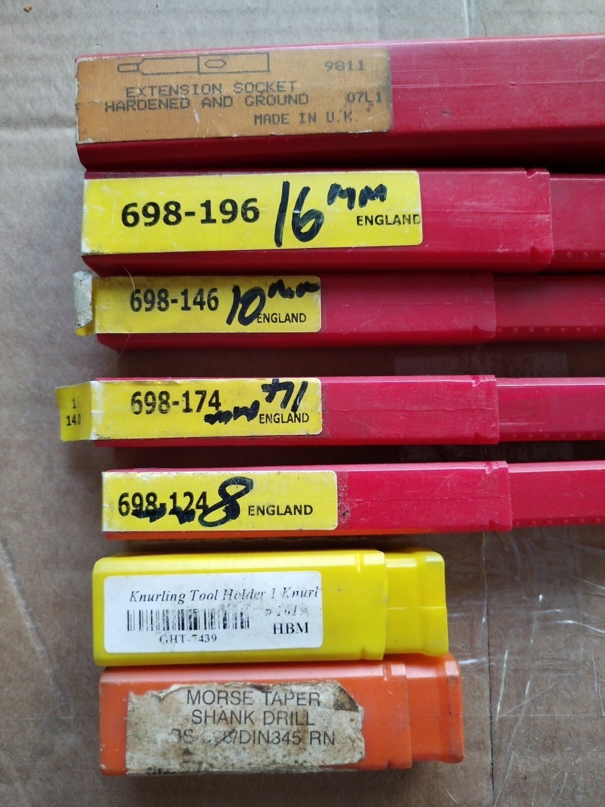 7 X Dormer drill bits In Boxes Expanding Reamer / Knurling Tool ect. eBay