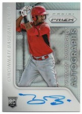 2015 Panini Prizm Autograph Prizms 48 Yorman Rodriguez RC Auto Cincinnati Reds