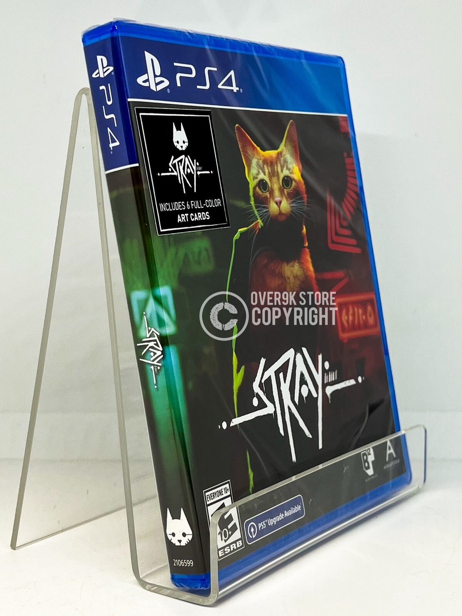 Stray w/ 6 full-color Art Cards - First Print - PS4 - Brand New