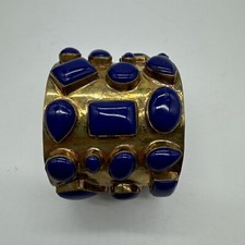 Addison Weeks Lapis Bendall Statement Wide Cuff Bracelet