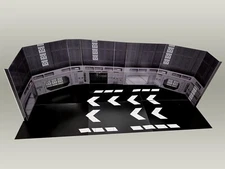 Giant Death Star Hangar Backdrop Playset 3.75 Star Wars Hasbro Kenner Ships Free