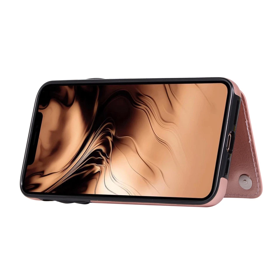 Funda tipo billetera de cuero para iPhone 11, iPhone 11 Pro, iPhone 11 Pro Max Foto 4 de 4